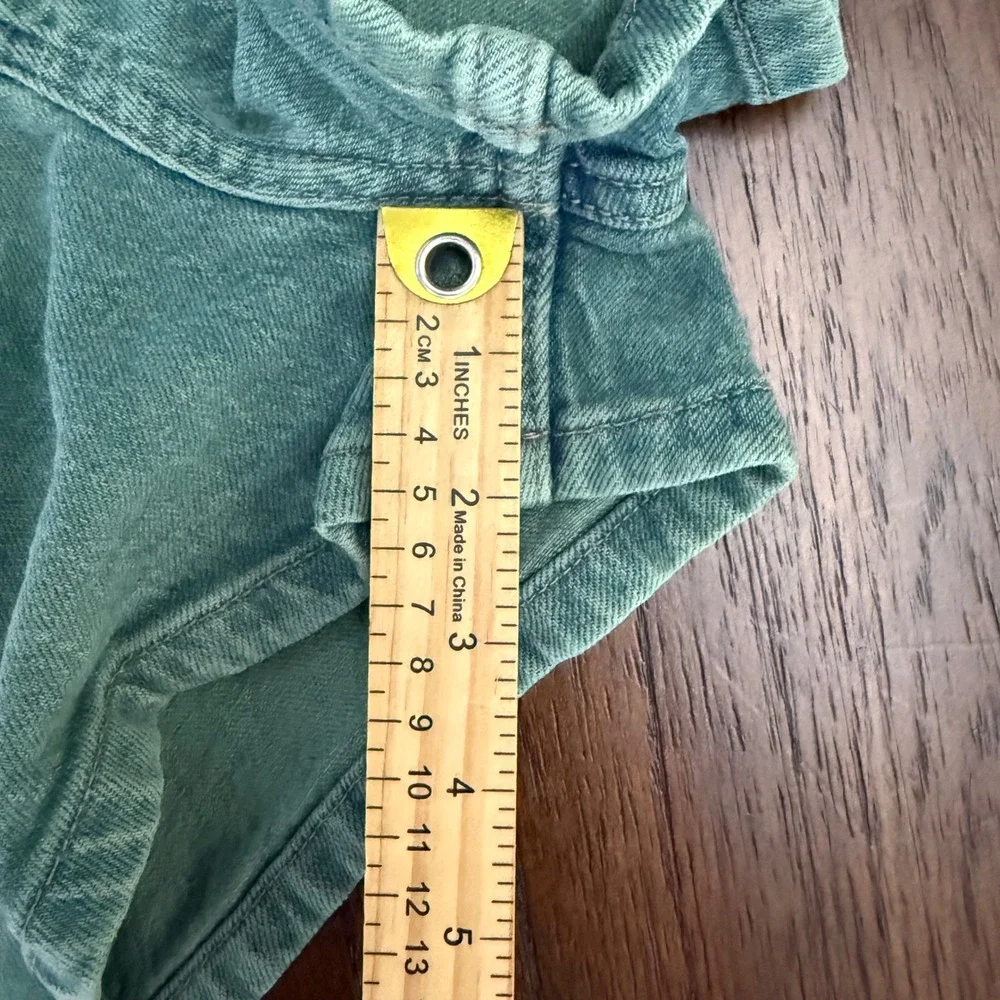 BDG Urban Outfitters Sage Green High Waisted Denim Shorts Women 29 Seafoam Green